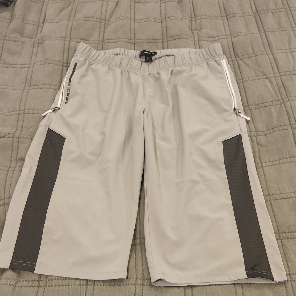 INC International Concepts Light Gray and Dark Gray Athletic Shorts Size M!